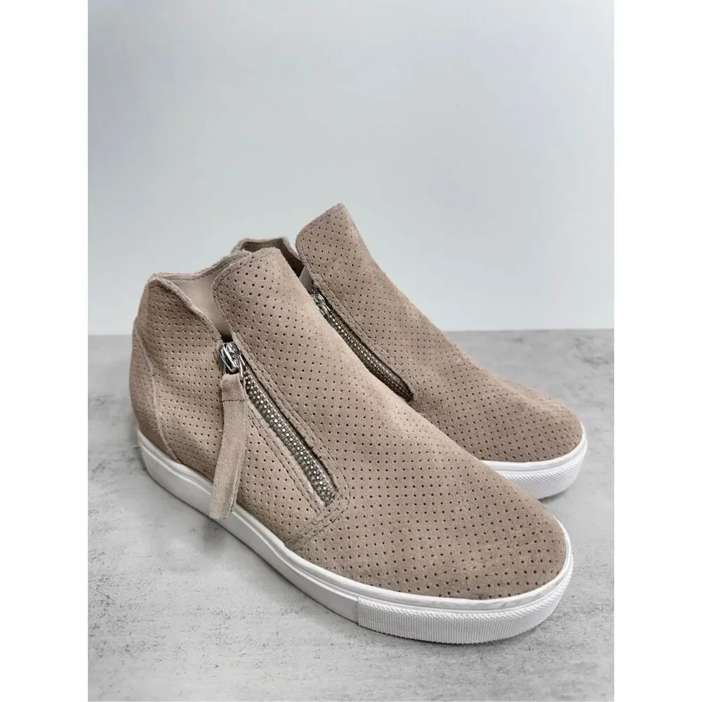 Steve Madden Sneaker Size‎ 5.5 Tan Leather Upper Rubber Sole